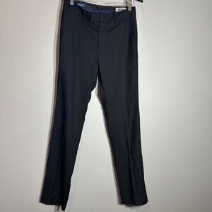 Reaction Kenneth Cole Dress Pants Black Straight Leg Trouser Men's Size 36R W29